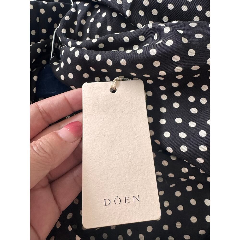 Doen Narcisse silk blend dress in camille dot L - Picture 6 of 9